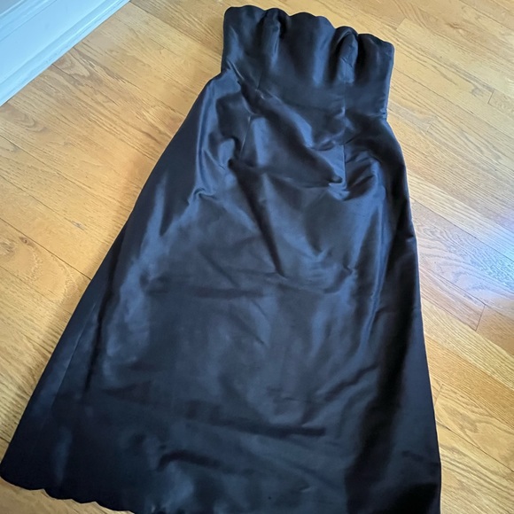 NYC DESIGNER STRAPLESS TAFFETA COCKTAIL DRESS - Picture 3 of 14